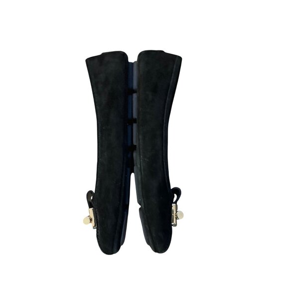 Michael Michael Kors Womens Black Suede Gloria Moc Driving Flats Size 6M Leather - Picture 14 of 15